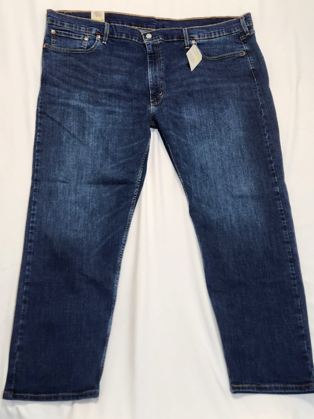 Levi's 502 Taper Big & Tall Stretch Jeans Dark Indigo Wash 50x32 NWT